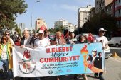 CUMHURİYET YÜRÜYÜŞÜ BEŞİNCİ GÜNDE SEYİTGAZİ'DE