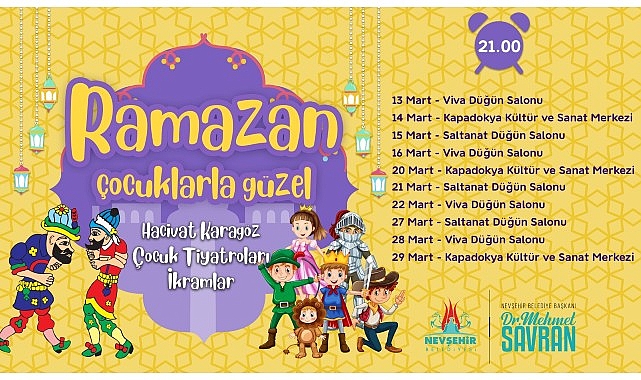 Nevşehir Belediye'nden Çocuklara Ramazan Müjdesi