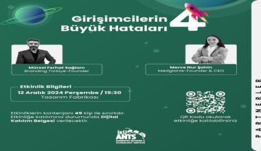 Girişimcilerin Büyük Hataları 12 Aralık’ta İKÜ’de!